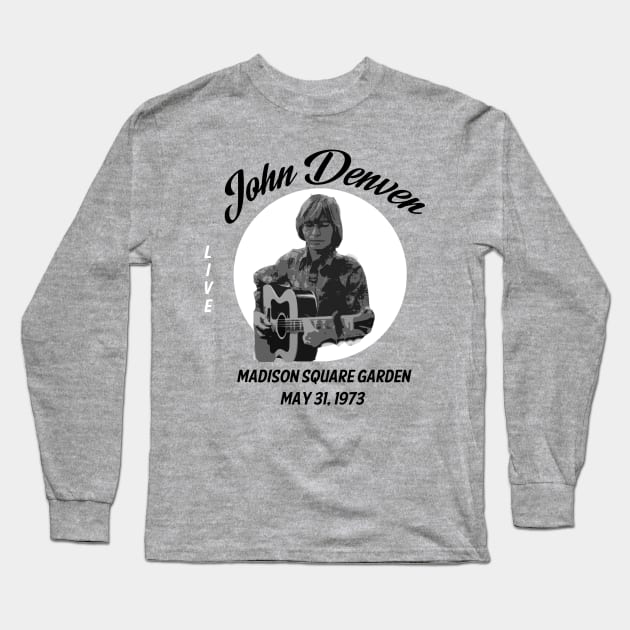 John Denver- Madison Square Garden Long Sleeve T-Shirt by ocsling